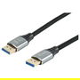 EQUIP Cable DisplayPort 2.1 119282 Macho-Macho 2.00m 16K/60Hz 54Gbps HDCP Oro Plata Negro