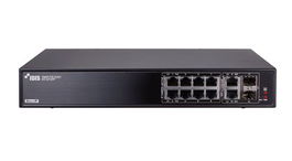Idis Switch PoE Gigabit 8 Puertos + 2 Puertos SFP 12 Puertos Totales 140W