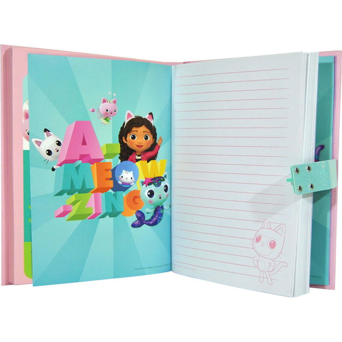 KIDS LICENSING Diario Secreto La Casa de Muñecas de Gabby con Sonido 21,15,5x3cm
