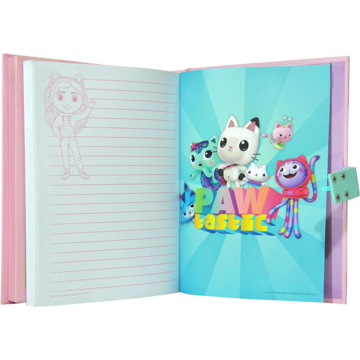 KIDS LICENSING Diario Secreto La Casa de Muñecas de Gabby con Sonido 21,15,5x3cm
