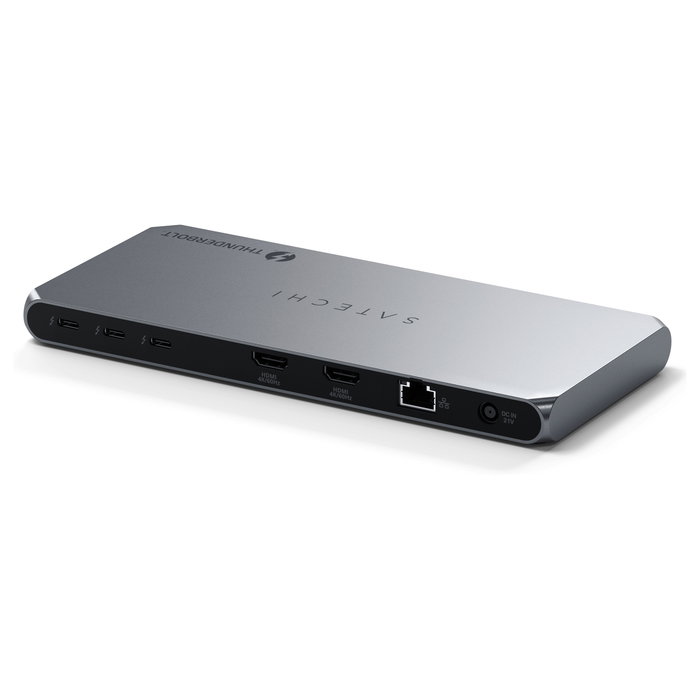Satechi Thunderbolt 4 Dockingstation con DisplayLink, Space Grau, ST-DT4MDM-EU Satechi Thunderbolt 4 Dockingstation con DisplayLink, Space Grau, ST-DT4MDM-EU