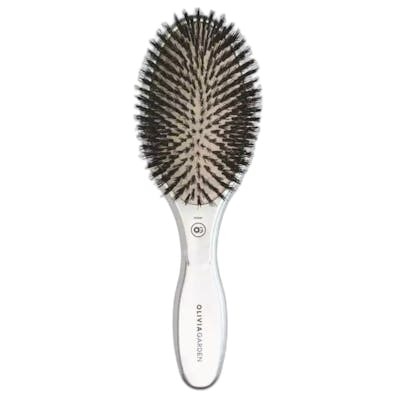 Olivia Garden EXPERT CARE OVAL Boar Bristles Silver