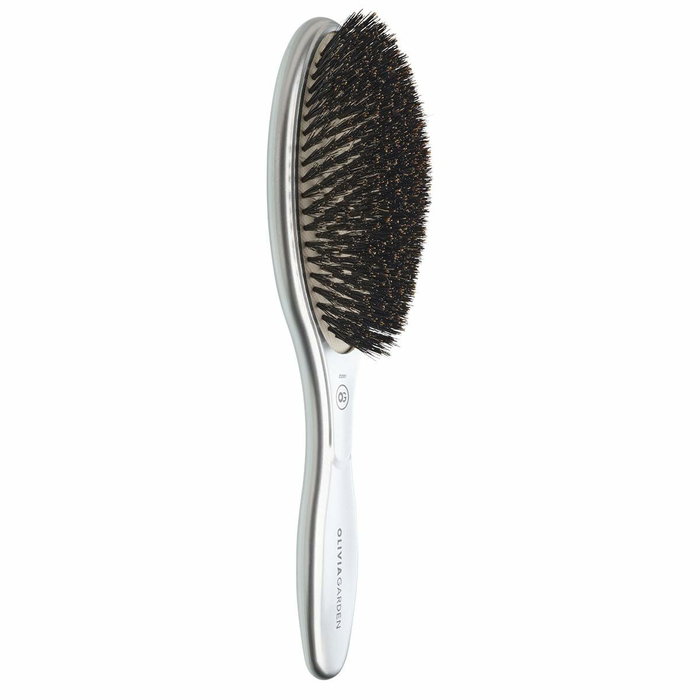 Olivia Garden EXPERT CARE OVAL Boar Bristles Silver