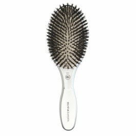 Olivia Garden Expert Care Oval Boar Bristles Silver