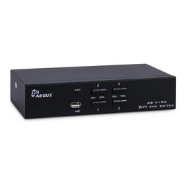Inter-Tech KVM Switch AS-41DA DVI de 4 puertos, Metal