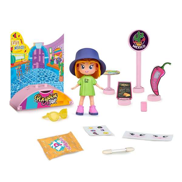 Famosa Figura Pinypon Top Foodie Articulada Brazos Piernas Doble Cara Modelos Surtidos