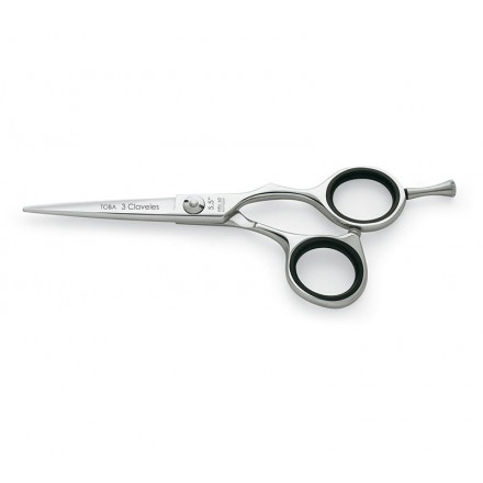Tres Claveles Tijera de Peluquería Toba 5.5 pulg Filo Navaja Tres Claveles Tijera de Peluquería Toba 5.5 pulg Filo Navaja
