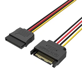 Vention Cable de alimentación SATA de 15 pines KDABY, 0,3 m, Negro