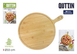 Inde Tabla Pizza Cortar Bambu 33x43 cm (12 Unidades)