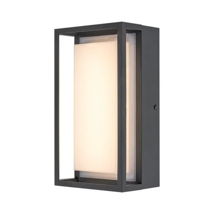 RABALUX Aplique de Exterior "Mendoza" LED 6.5W 550Lm IP65 Blanco Cálido 3000K Moderno Aluminio Antracita para Pared [RAB-7109]