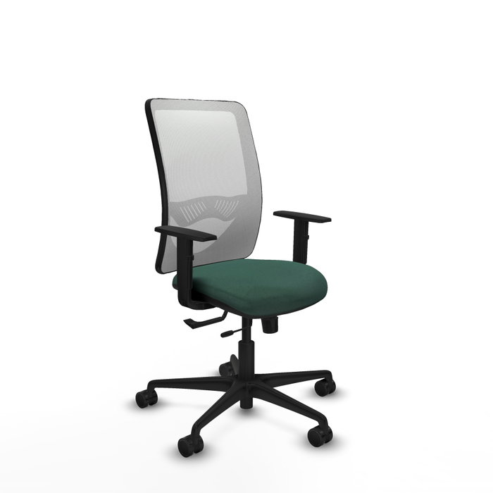 PIQUERAS Y CRESPO Silla de oficina Zulema con mecanismo Sincro/Traslack, Verde botella y Blanco PIQUERAS Y CRESPO Silla de oficina Zulema con mecanismo Sincro/Traslack, Verde botella y Blanco