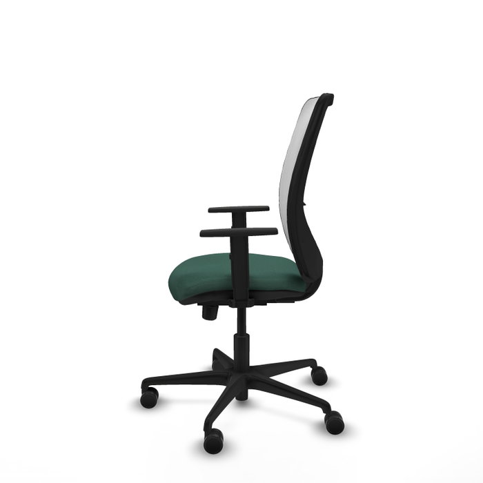 PIQUERAS Y CRESPO Silla de oficina Zulema con mecanismo Sincro/Traslack, Verde botella y Blanco PIQUERAS Y CRESPO Silla de oficina Zulema con mecanismo Sincro/Traslack, Verde botella y Blanco