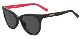 Love Moschino MOL039-S-807-IR Gafas de sol negras con cristal gris