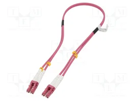 GOOBAY Latiguillo de fibra óptica OM4 Duplex LC/UPC a LC/UPC 0,5m
