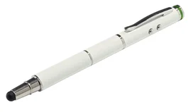 Leitz Stylus 4 en 1 Complete - Bolígrafo, Puntero Láser y Linterna LED Blanco para Pantallas Táctiles - Ref. 64140001