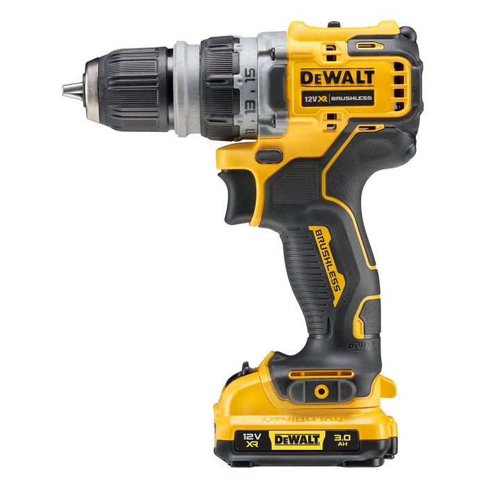 DeWALT DCD703L2T-QW Taladro de Pistola Inalámbrico 12V 3Ah con 4 Cabezales