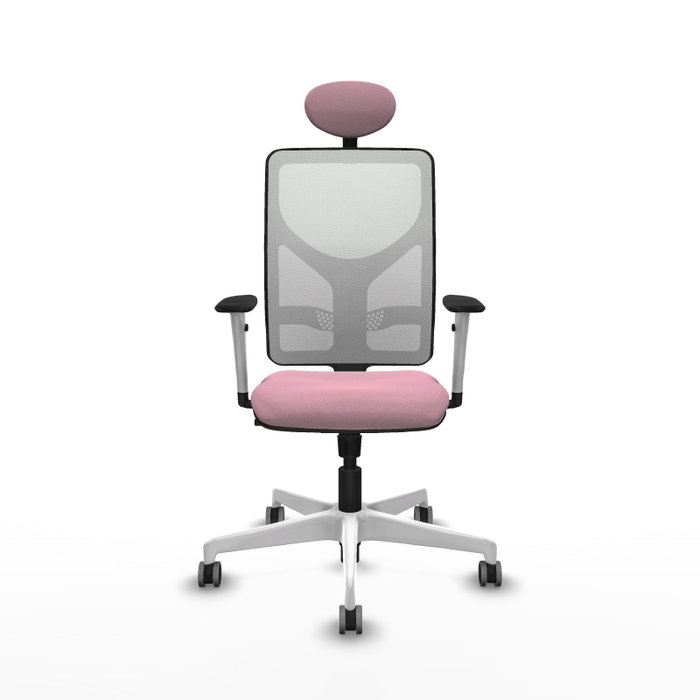 PIQUERAS Y CRESPO Silla de oficina Motilla con mecanismo Sincro, Rosa y Blanco PIQUERAS Y CRESPO Silla de oficina Motilla con mecanismo Sincro, Rosa y Blanco