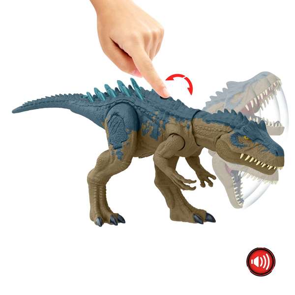 Mattel Figura Articulada Allosaurus Jurassic World con Sonidos 43,2 cm Incluye Pilas LR44 +3 Años