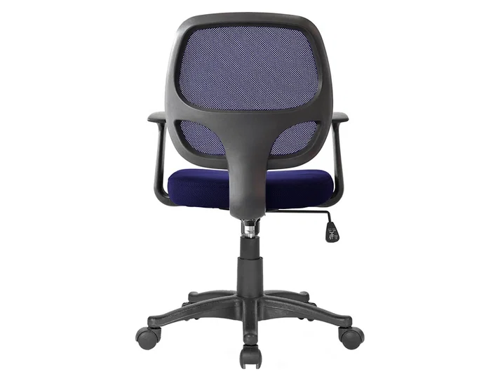 Q-connect Silla Giratoria Respaldo Medio Regulable en Altura 870+120mm Alto 550mm Ancho 590mm Profundidad Color Azul