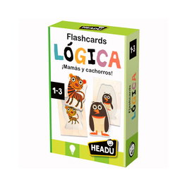 Headu Flashcards Lógica Mamás y Cachorros Montessori 1-3 Años