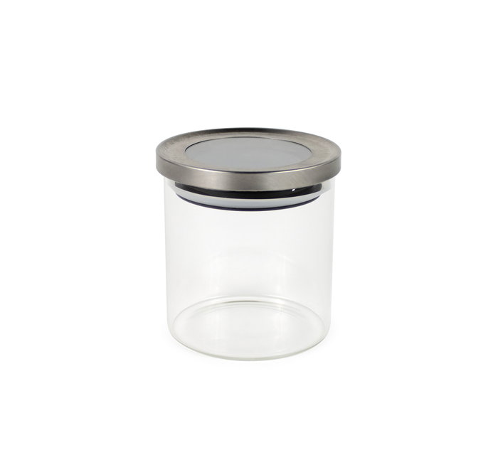 Inde Tarro Borosilicato T/Acero 600Ml 10.8x10.8x11cm (12 Unidades)