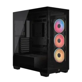 Corsair CC-9011324-WW Caja PC Midi Tower 3500X LXR LINK TG Cristal Templado Negro