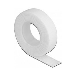 DeLOCK Cinta de gancho y bucle en rollo L 1 m x AN 13 mm blanco