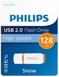 PHILIPS Pendrive USB 128 GB Snow, Almacenamiento Portátil
