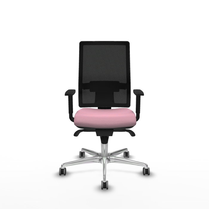 PIQUERAS Y CRESPO Silla de oficina Horna Rosa con mecanismo Sincro