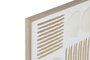DKD Home Decor Set de 2 Cuadros Modernos 3D en Papel Maché y PS Blanco y Dorado