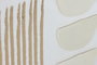 DKD Home Decor Set de 2 Cuadros Modernos 3D en Papel Maché y PS Blanco y Dorado