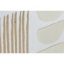 DKD Home Decor Set de 2 Cuadros Modernos 3D en Papel Maché y PS Blanco y Dorado