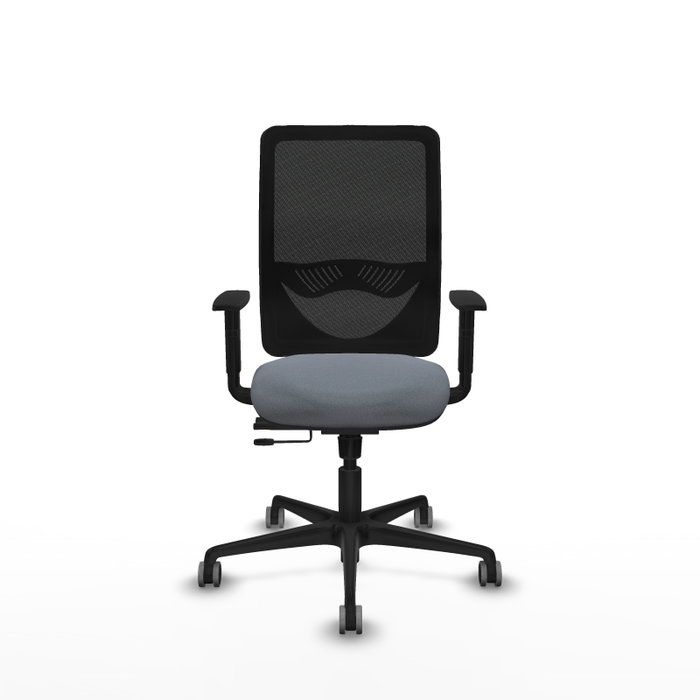 PIQUERAS Y CRESPO Silla de oficina Zulema con mecanismo Sincro/Traslack, Gris y Negro