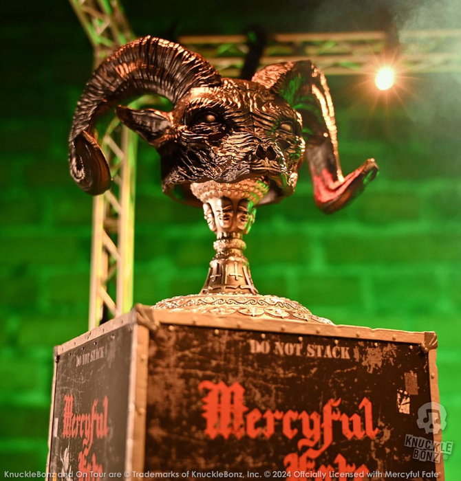 Mercyful Fate Estatua Rock Ikonz On Tour Road Case & Máscara del escenario World Tour