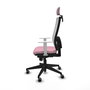 PIQUERAS Y CRESPO Silla de oficina Horna Rosa con mecanismo Sincro