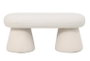 DKD Home Decor Descalzadora Poliéster Bucle Blanco