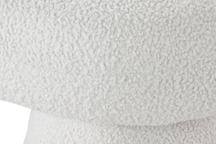 DKD Home Decor Descalzadora Poliéster Bucle Blanco DKD Home Decor Descalzadora Poliéster Bucle Blanco