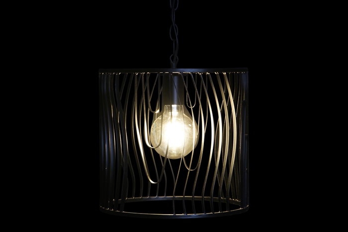 DKD Home Decor Lámpara de Techo Metal Negro 30x30x28 cm DKD Home Decor Lámpara de Techo Metal Negro 30x30x28 cm
