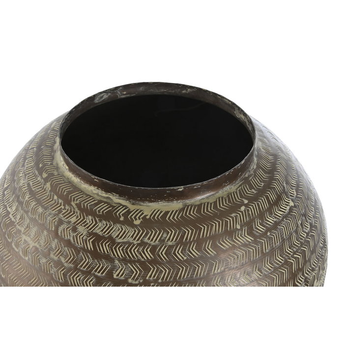 DKD Home Decor Tibor de Aluminio Mundra Patinado Verde 32x32x49,5 cm