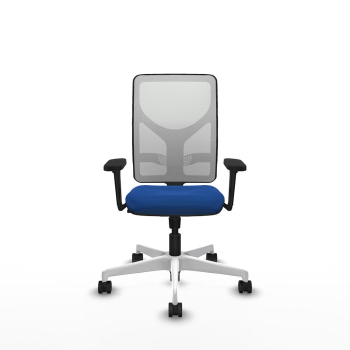 PIQUERAS Y CRESPO Silla de oficina Motilla Azul y Blanco