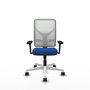 PIQUERAS Y CRESPO Silla de oficina Motilla Azul y Blanco