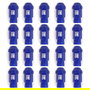 Omp OMPS09931407 Juego de 20 Tuercas de Aluminio M14x1.5 Llave 19 Largo 40 mm Azul