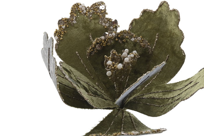 DKD Home Decor Rama Navidad Tradicional Rojo Verde Terciopelo PVC 10 x 60 x 20 cm (12 Unidades)