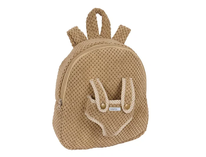 Safta Mochila Preescolar con Osito Extraíble Marrón
