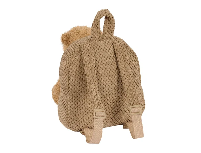 Safta Mochila Preescolar con Osito Extraíble Marrón