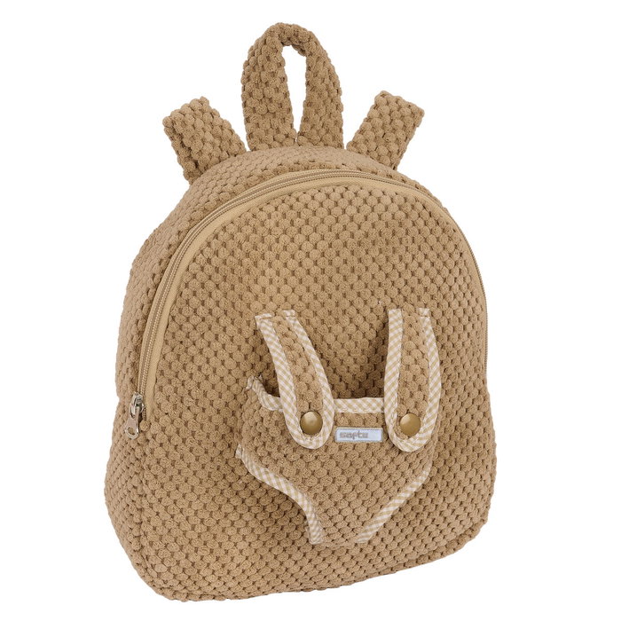 Safta Mochila Preescolar con Osito Extraíble Marrón
