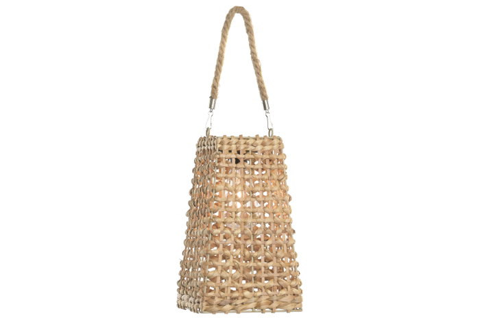 DKD Home Decor Set de 3 Lámparas Solares de Fibra Marrón con Asa de Cuerda 20x20x36 cm DKD Home Decor Set de 3 Lámparas Solares de Fibra Marrón con Asa de Cuerda 20x20x36 cm