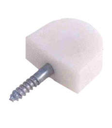 Soportes para estante de tornillo pequeño blanco A133