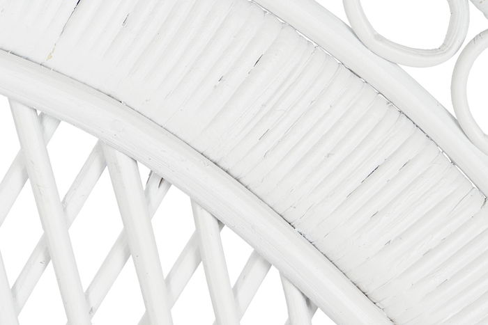 DKD Home Decor Sillón Balines Blanco Ratán 68 x 145.5 x 157 cm
