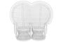 DKD Home Decor Sillón Balines Blanco Ratán 68 x 145.5 x 157 cm